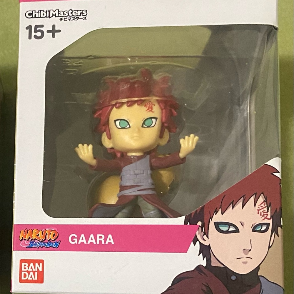 Bandai Chibi Masters Gaara Figure - Red and Gray